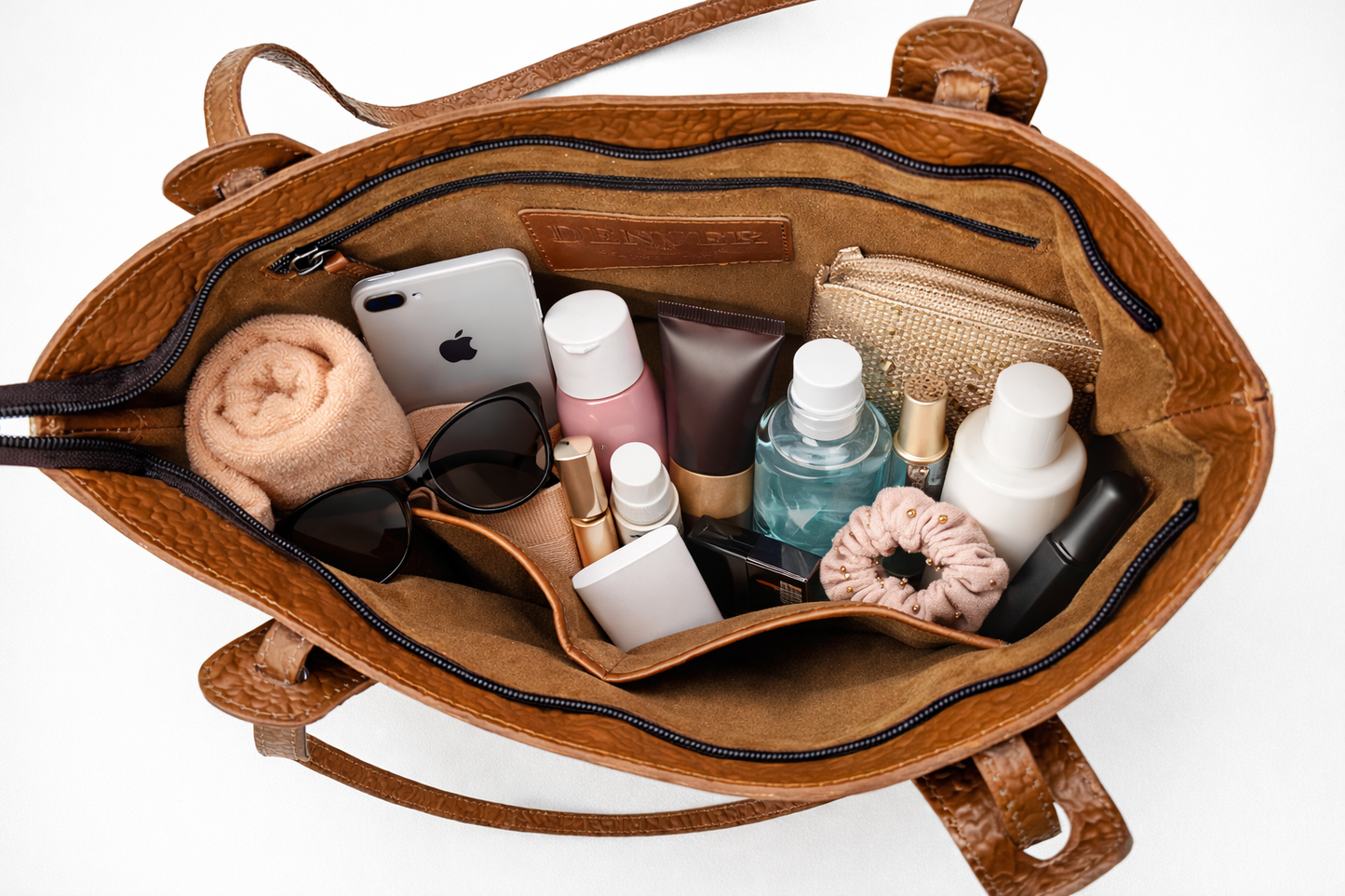 HEIRLOOM LIGHTWEIGHT TOOLED LEATHER TOTE BAG