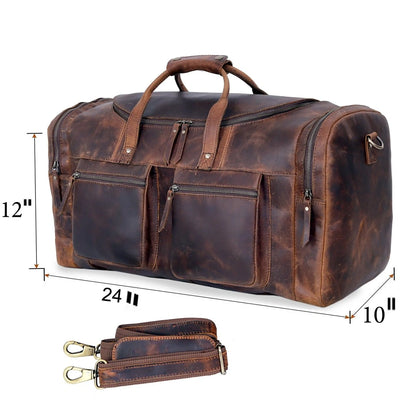 REISETASCHE „VINTAGE VOYAGER“ AUS LEDER