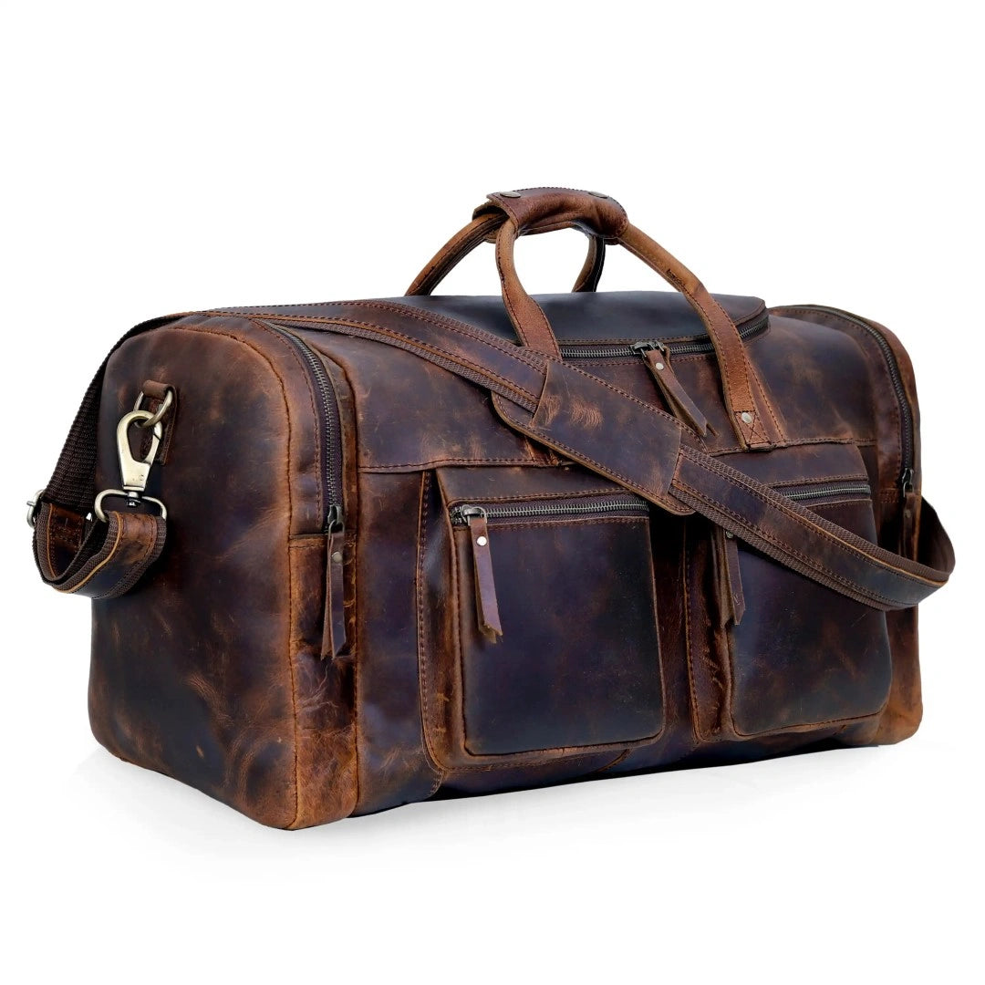 REISETASCHE „VINTAGE VOYAGER“ AUS LEDER