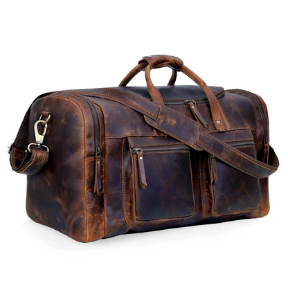 REISETASCHE „VINTAGE VOYAGER“ AUS LEDER
