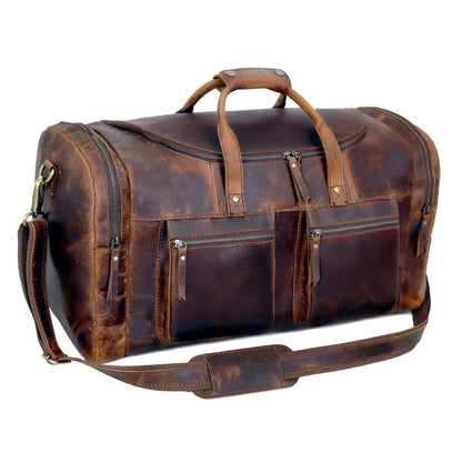 REISETASCHE „VINTAGE VOYAGER“ AUS LEDER