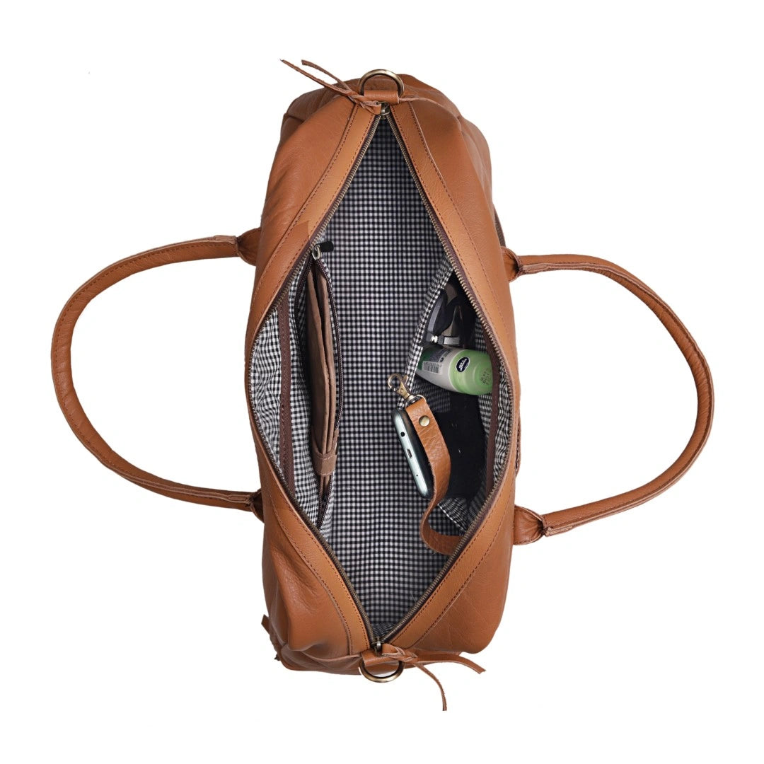 WOMEN STYLO DUFFEL - BROWN