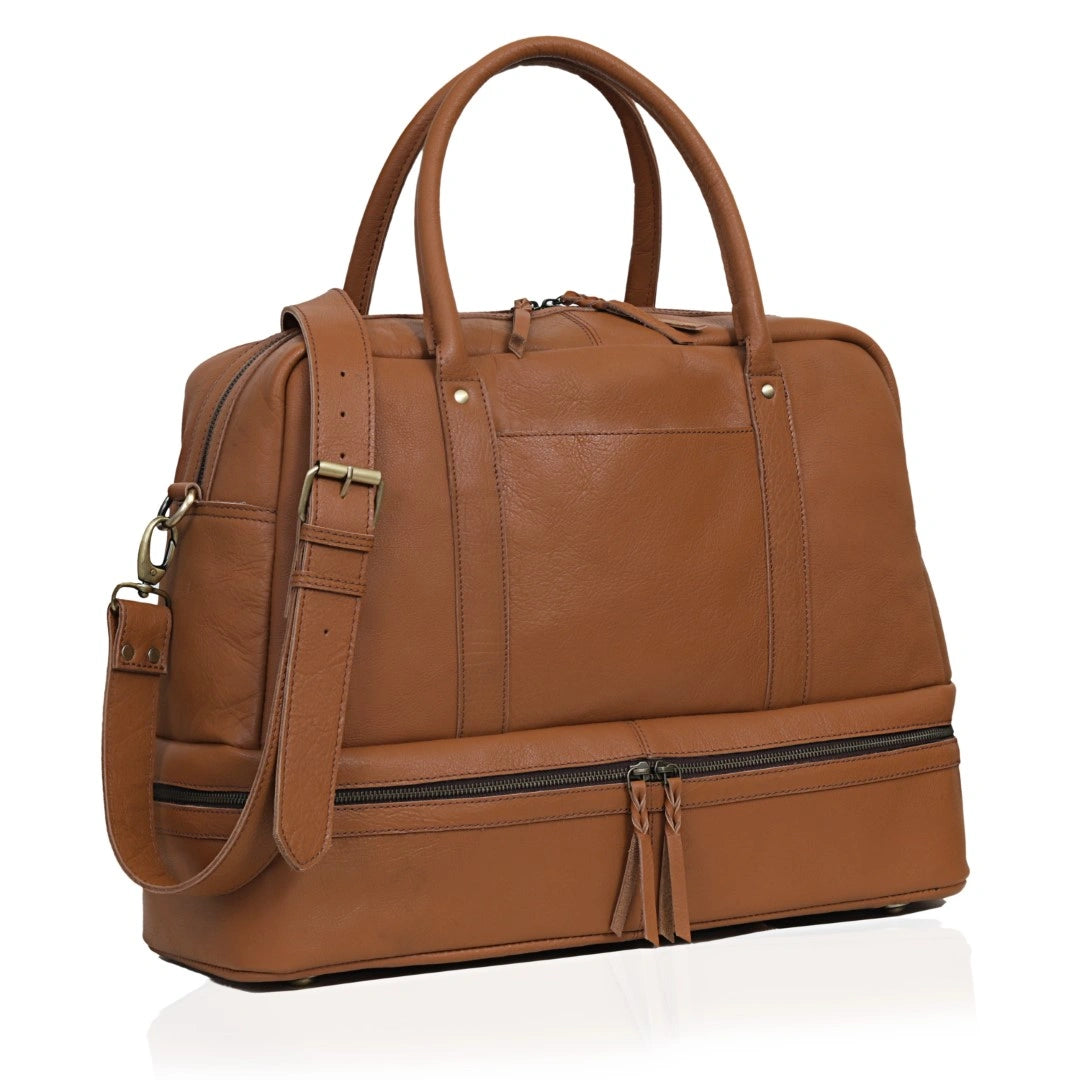 WOMEN STYLO DUFFEL - BROWN