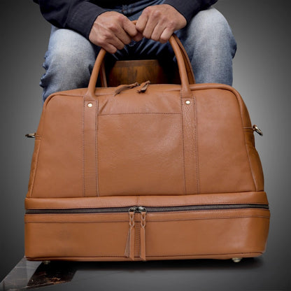 WOMEN STYLO DUFFEL - BROWN