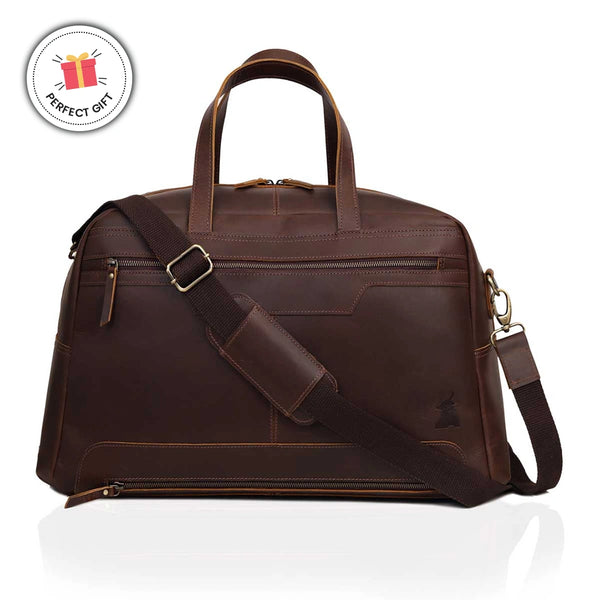 Sac de voyage polochon en cuir Walker