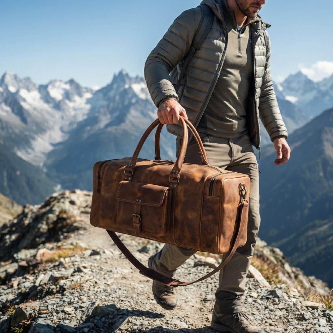 Reisetasche „Roosevelt“ aus Büffelleder