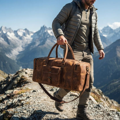 Reisetasche „Roosevelt“ aus Büffelleder