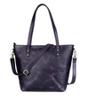 Montana Leather Tote Bag - Purple