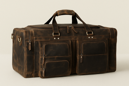 Farm Premium Buffalo Leather Duffle Combo Set