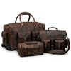 WHEELY LEATHER DUFFLE COMBO SET