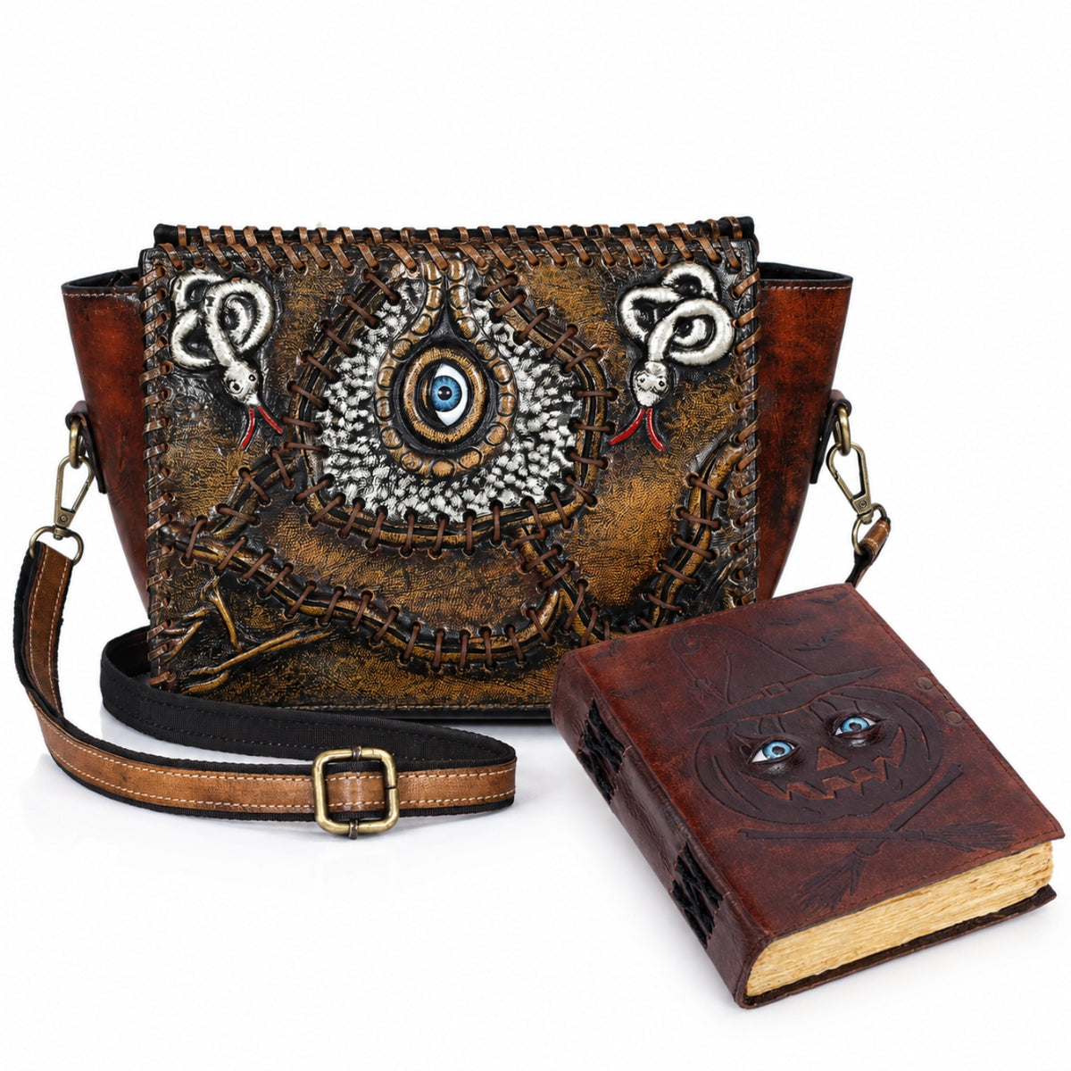 Halloween Hocus Pocus Leather Bag and Journal combo