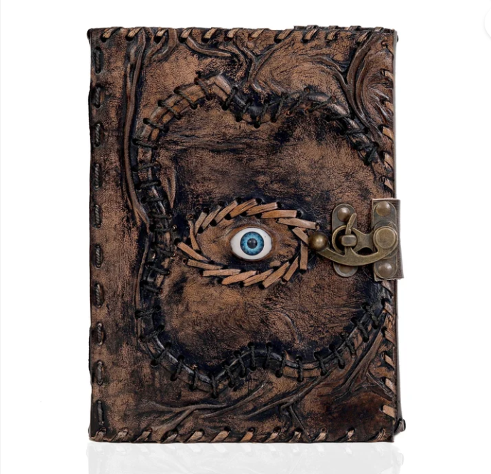 Halloween Special Hocus Pocus Buch der Zaubersprüche Leder Tagebuch Schreibbuch