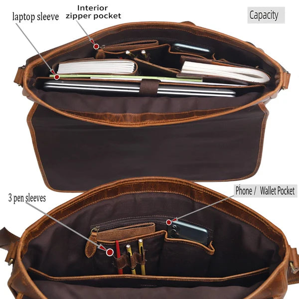 Sac besace Marshall en cuir