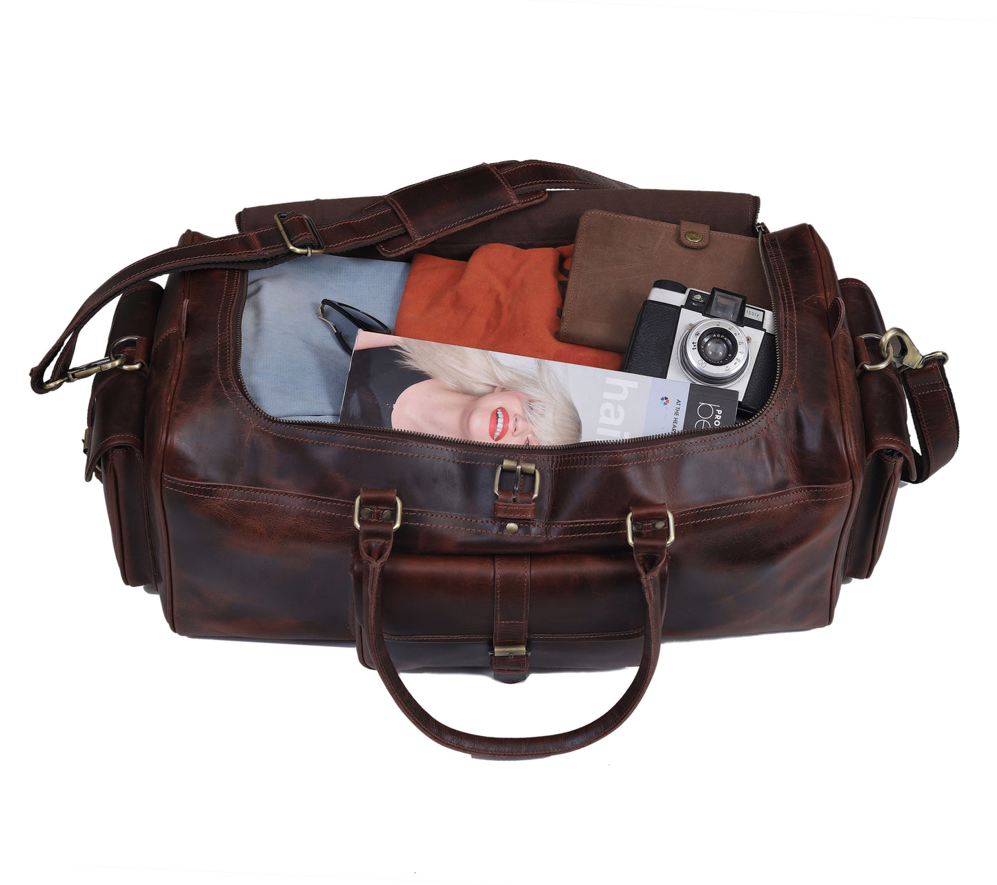 Reisetasche „Roosevelt“ aus Büffelleder