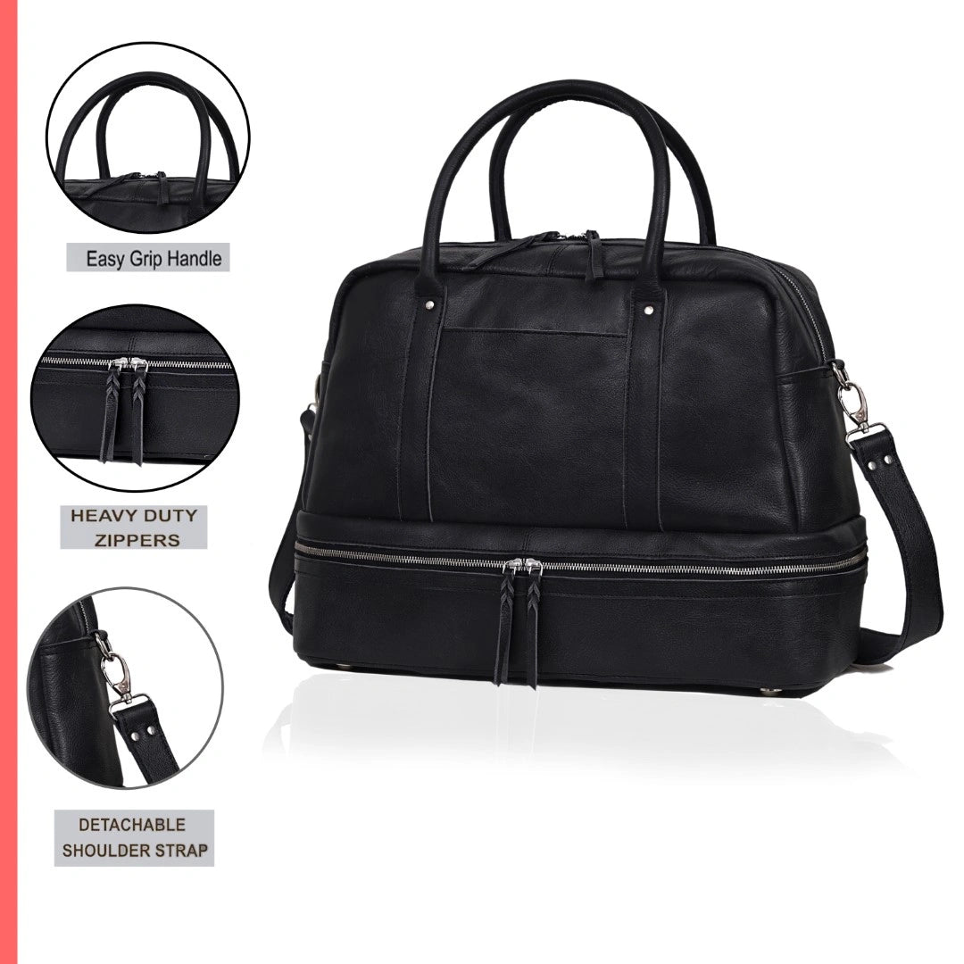 WOMEN STYLO DUFFEL - BLACK